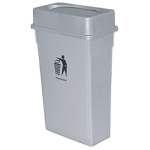 Κάδος απορριμμάτων πλαστικός με καπάκι Push, γκρι |  65lt