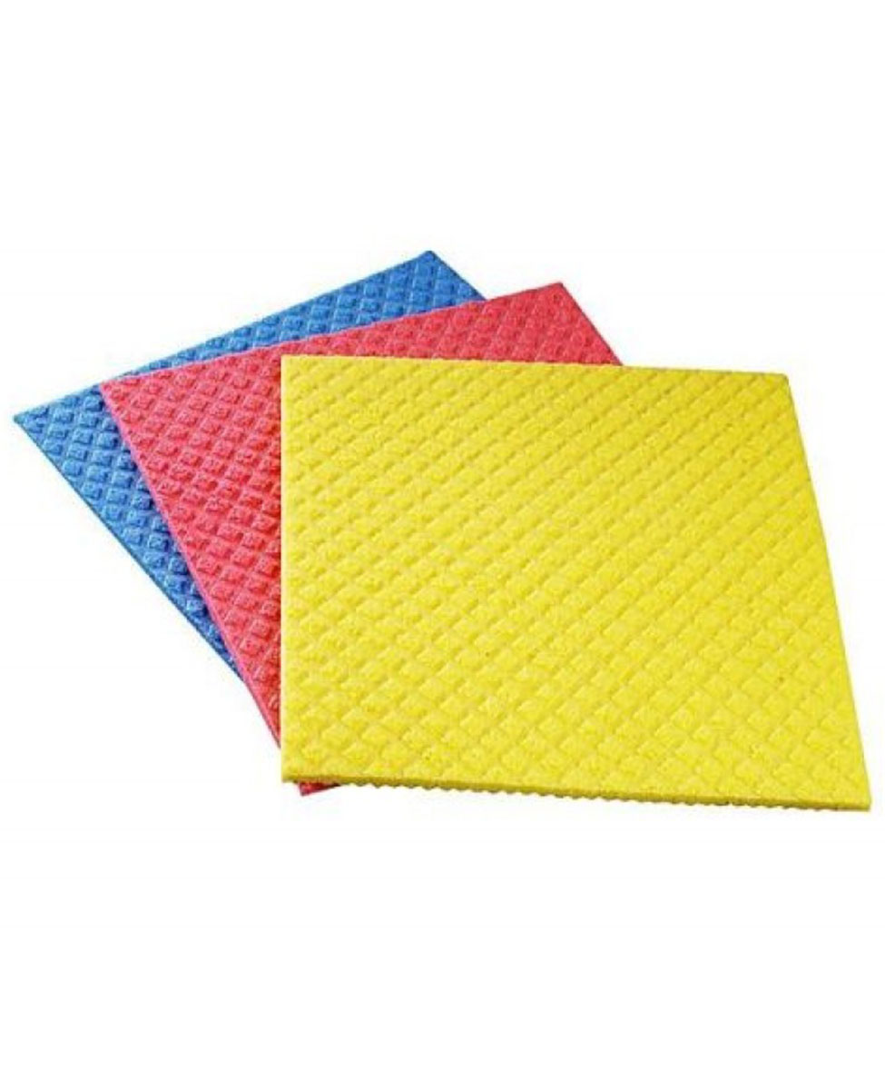 Σπογγοπετσέτα τύπου Wettex σκληρή, ασυσκεύαστη, διάφορα χρώματα | 20x25cm
