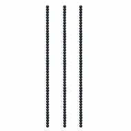 Αναδευτήρας πέρλα διάφανος  / μαύρος 22 cm / 100 τμχ.