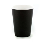 Χάρτινα Ποτήρια Μονού Τοιχώματος Μαύρα 16oz (50 τεμ.)