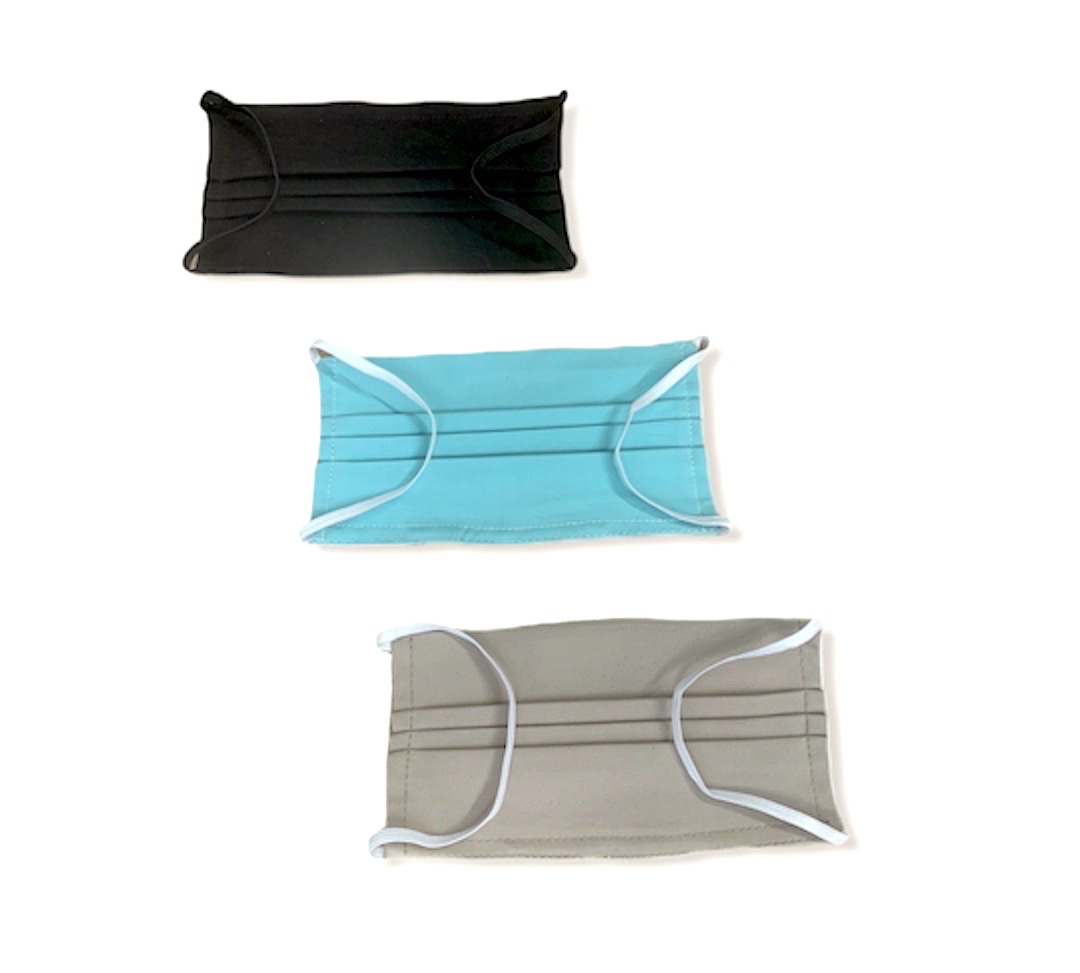 Μάσκα βαμβακερή πολλαπλών χρήσεων με πιέτες