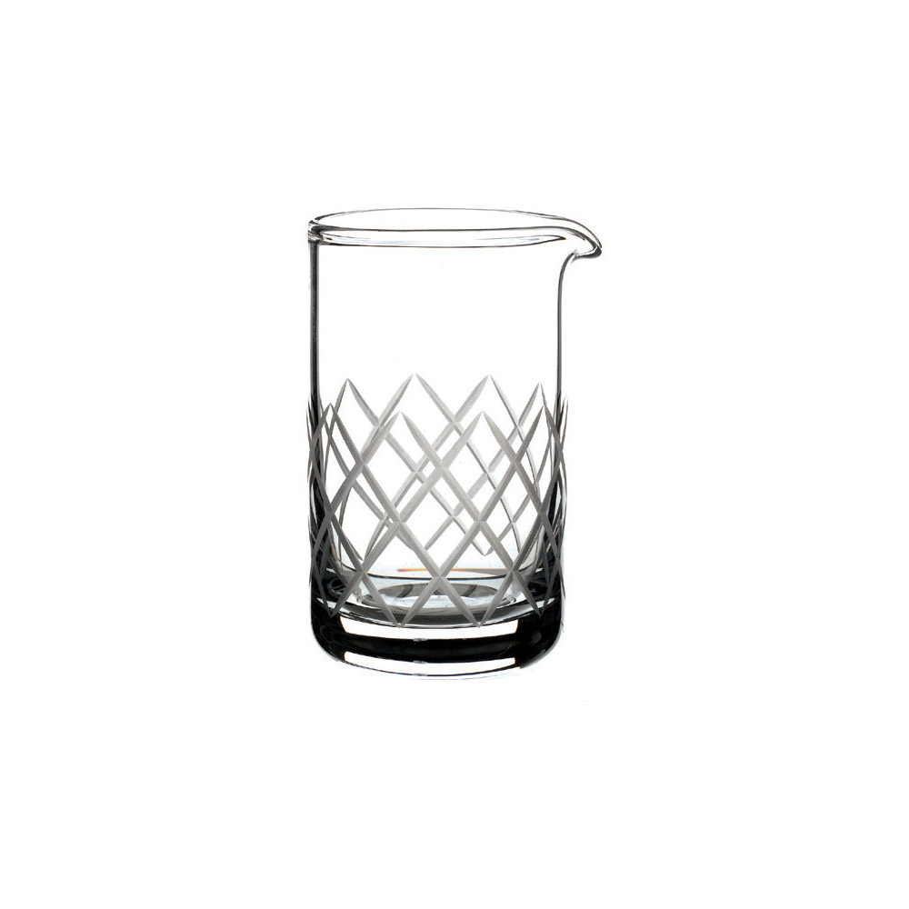 Stirring Glass κρυσταλλίνης "Diamond cut" 60 cl - 8,7 cm | 14,8 cm