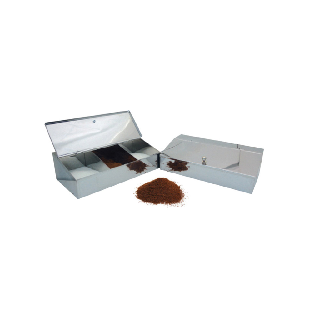 Καφεκούτι Inox 2 θέσεων 29x15x10 cm