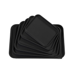 Δίσκος αντιολισθητικός σερβιρίσματος ορθογώνιος μαύρος 51,5x38 cm