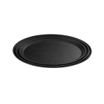 Δίσκος σερβιρίσματος αντιολισθητικός οβάλ μαύρος 68,5x56 cm