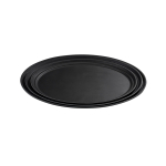 Δίσκος αντιολισθητικός σερβιρίσματος οβάλ μαύρος 59x49 cm