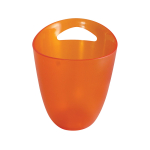 Σαμπανιέρα ακρυλική με χερούλι πορτοκαλί 20 x 24,5 cm