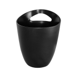 Σαμπανιέρα ακρυλική με χερούλι μαύρη 20 x 24,5 cm