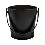 Κουβαδάκι πάγου πλαστικό μαύρο 12x12,5 cm