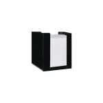 Χαρτοπετσετοθήκη μαύρη 12x12x18 cm