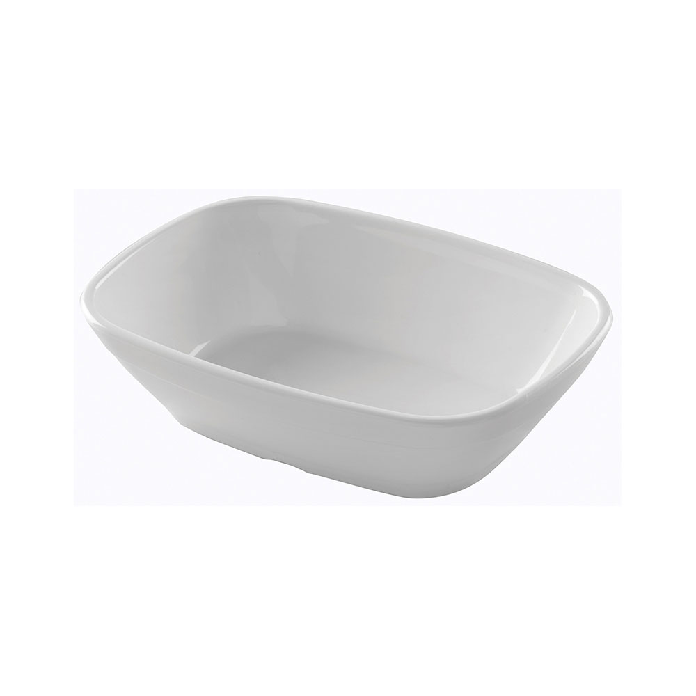 Μπολάκι PC παραλληλόγραμμο λευκό 12x8x3 cm