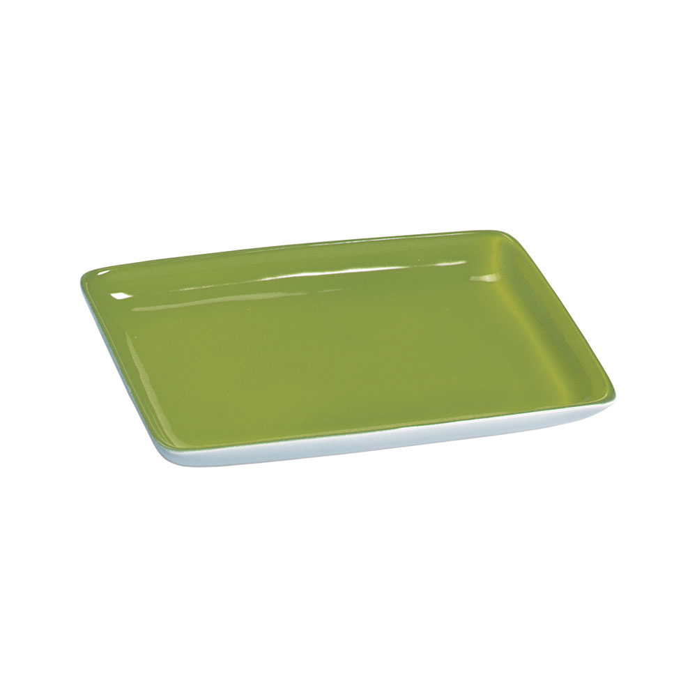 Πιατέλα παραλληλόγραμμη βεραμάν 14,5x9 cm