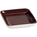 Πιατελάκι τετράγωνο καφέ 9x9 cm