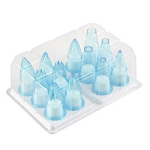 Μύτη κορνέ polycarbonate αστέρι - ίσιο, σετ 12τεμ.