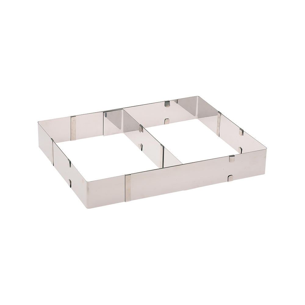 Τσέρκι πτυσόμενο ορθογώνιο με διαχωριστή, ανοξείδωτο ύψος:5 cm