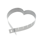 Τσέρκι καρδιά ρυθμιζόμενο, ανοξείδωτο 36x19 cm | 5 cm