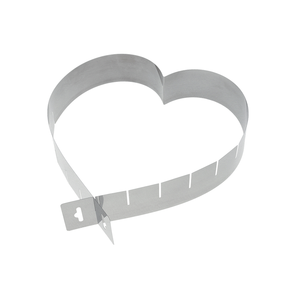 Τσέρκι καρδιά ρυθμιζόμενο, ανοξείδωτο 36x19 cm | 5 cm
