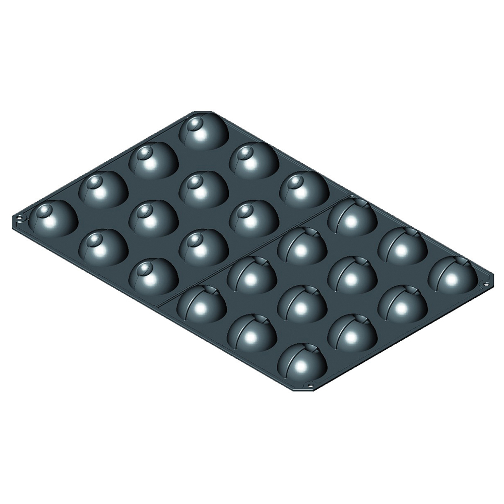 Φόρμα σιλικόνης "Moons" 7,5x4 cm 24 θέσεων, 60x40 cm