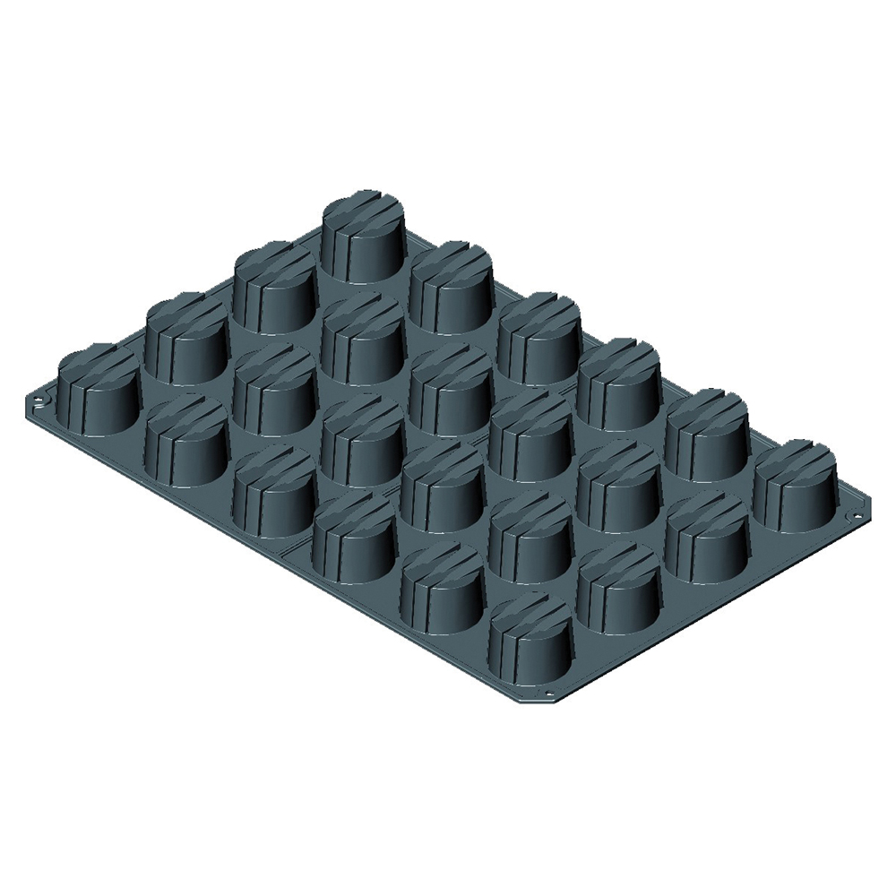 Φόρμα σιλικόνης "Razors" 7x4 cm 24 θέσεων, 60x40 cm