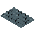 Φόρμα σιλικόνης "Waves" 8x5x3,5 cm 24 θέσεων, 60x40 cm