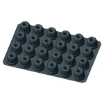 Φόρμα σιλικόνης "Gugelhupfs" 8x6 cm 24 θέσεων, 60x40 cm