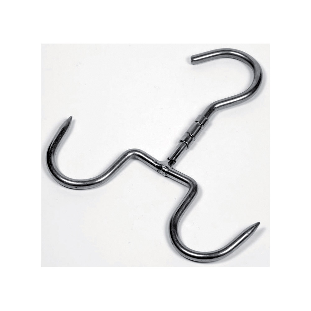 Τσιγγέλι περιστρεφόμενο inox διπλό φαρδύ 260x10 mm