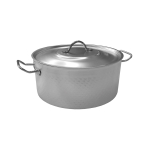 Χύτρα αλουμινίου σφυρήλατη με καπάκι 30 cm | 13 cm