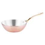 Τηγάνι wok ανοξείδωτο χάλκινο 24 cm
