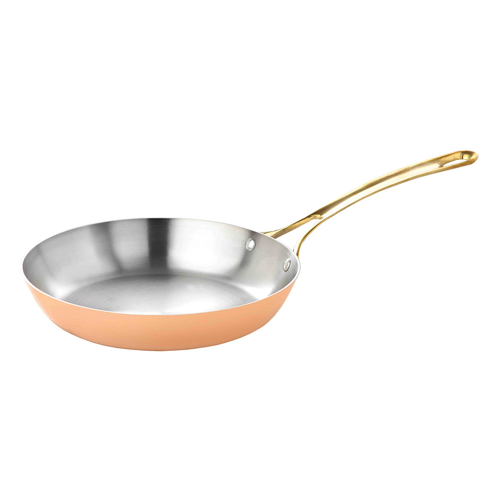 Τηγάνι ανοξείδωτo χάλκινo 330 - 26 cm