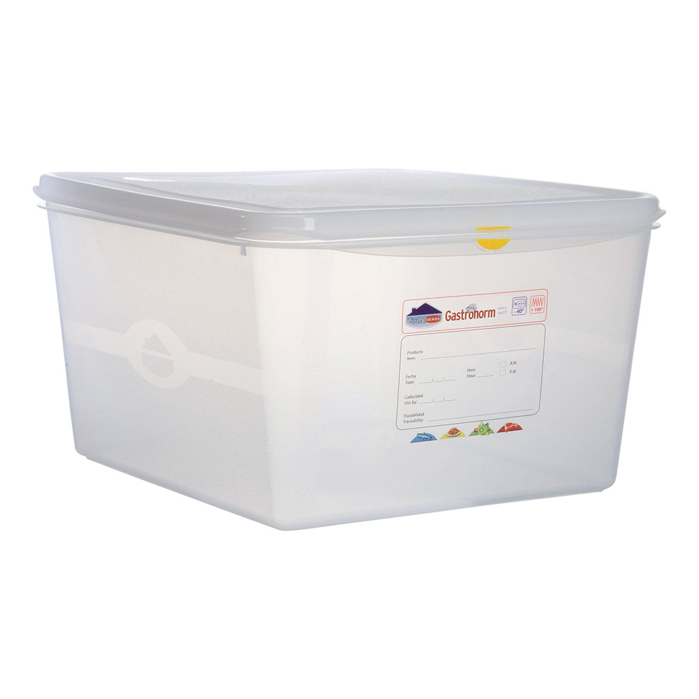Δοχείο PP GN 1/6 με καπάκι (17,3x16,2 cm) 1,1 lt - 6,5 cm βάθος
