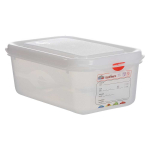 Δοχείο PP GN 1/2 με καπάκι (32,5x26,5 cm) 6,5 lt - 10 cm βάθος