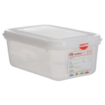 Δοχείο PP GN 1/4 με καπάκι (26,2x16,2 cm) 4,3 lt - 15 cm βάθος