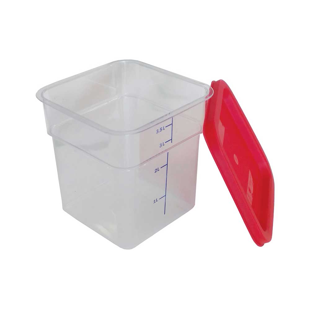 Δοχείο τροφίμων PC με καπάκι, 2 lt