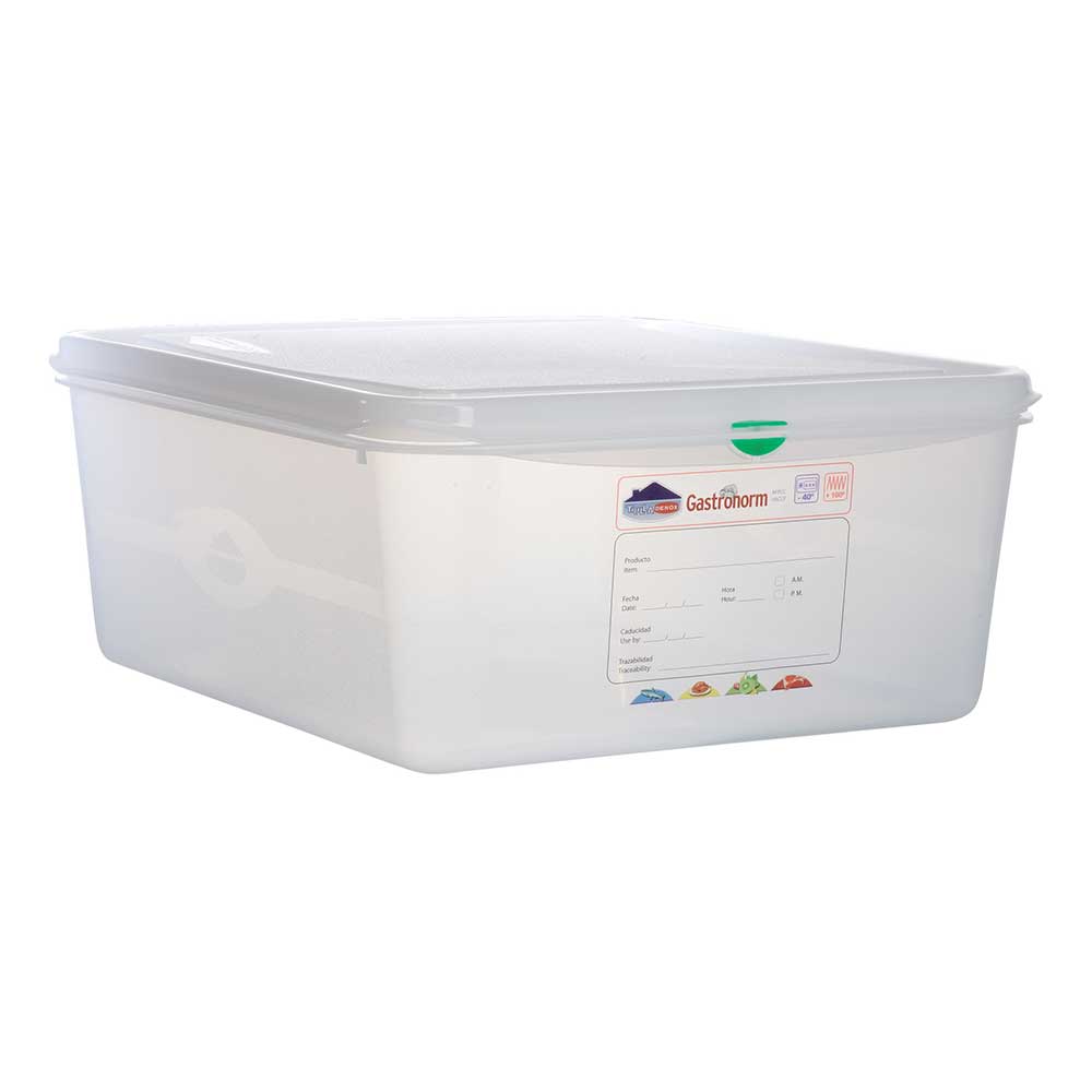 Δοχείο PP GN 2/3 με καπάκι (35x32,5 cm) 9 lt - 10 cm βάθος