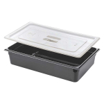 Δοχείο PC μαύρο GN 1/1 53x32,5 cm - 6,5 cm βάθος