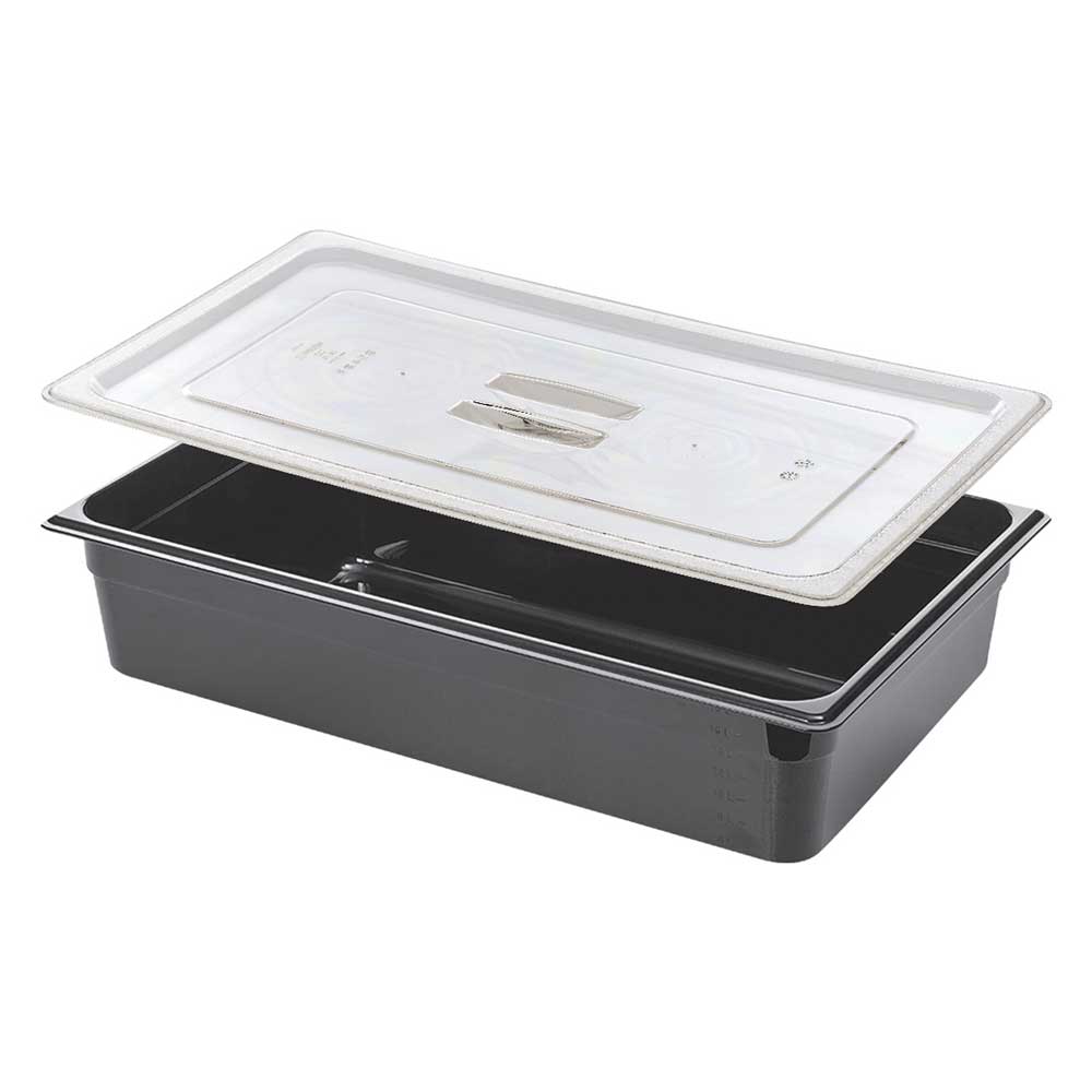 Δοχείο PC μαύρο GN 1/1 53x32,5 cm - 6,5 cm βάθος