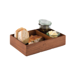 Ξύλινο κουτί ακακίας 2 θέσεων 22,5x15 cm | 5,5 cm