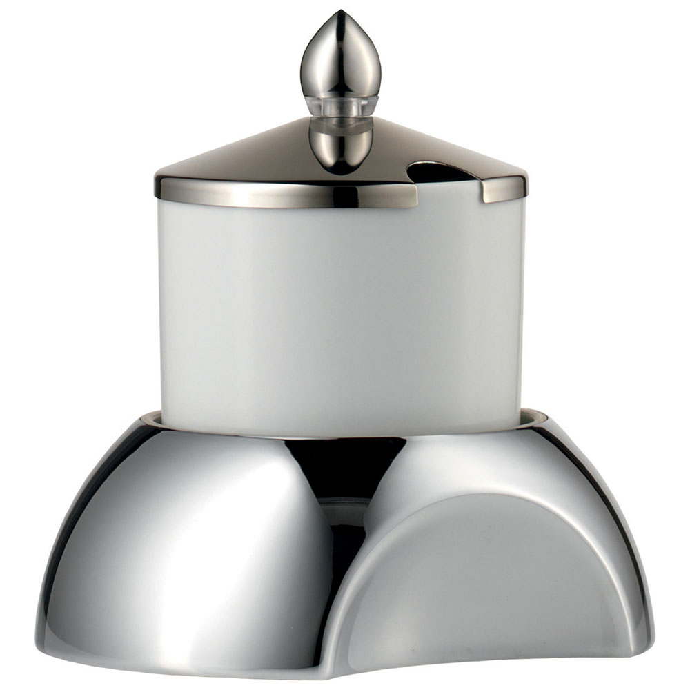 Μπολ μαρμελάδας πορσελάνη 0,6 lt "Connect" με inox βάση 17,5x17 cm | 15,4 cm