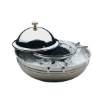 Μπολ με καπάκι για χαβιάρι Inox 18/8, 18x12 cm