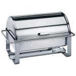 Μπεν μαρι / Chafing dish GN 1/1 roll top inox, 9,5/14 lt για καυστικά 64x38x39 cm
