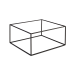 Βάση μπουφέ μεταλλική, μαύρη "Asia Plus" για GN 1/3 - 2/3 32,5x17,5 / 35,4x32,5 cm