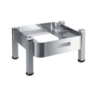 Μπεν μαρί / Chafing dish "Arte", 18/10 με γυάλινο καπάκι, GN 2/3 37x45 cm | 19 cm