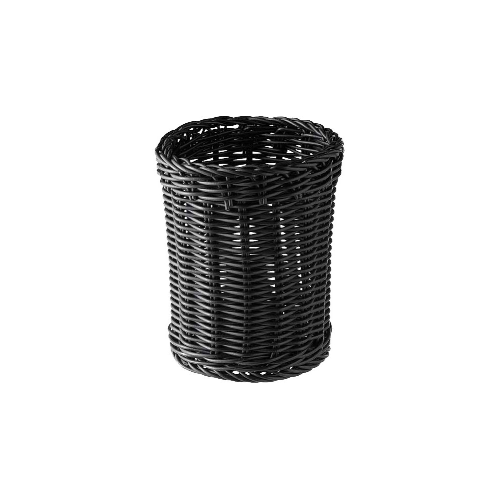 Καλαθάκι για μαχαιροπίρουνα polyrattan μαύρο  12 cm | 15 cm