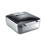 Μπεν μαρί / Chafing dish "Arte", 18/10 με γυάλινο καπάκι, GN 2/3 37x45 cm | 19 cm