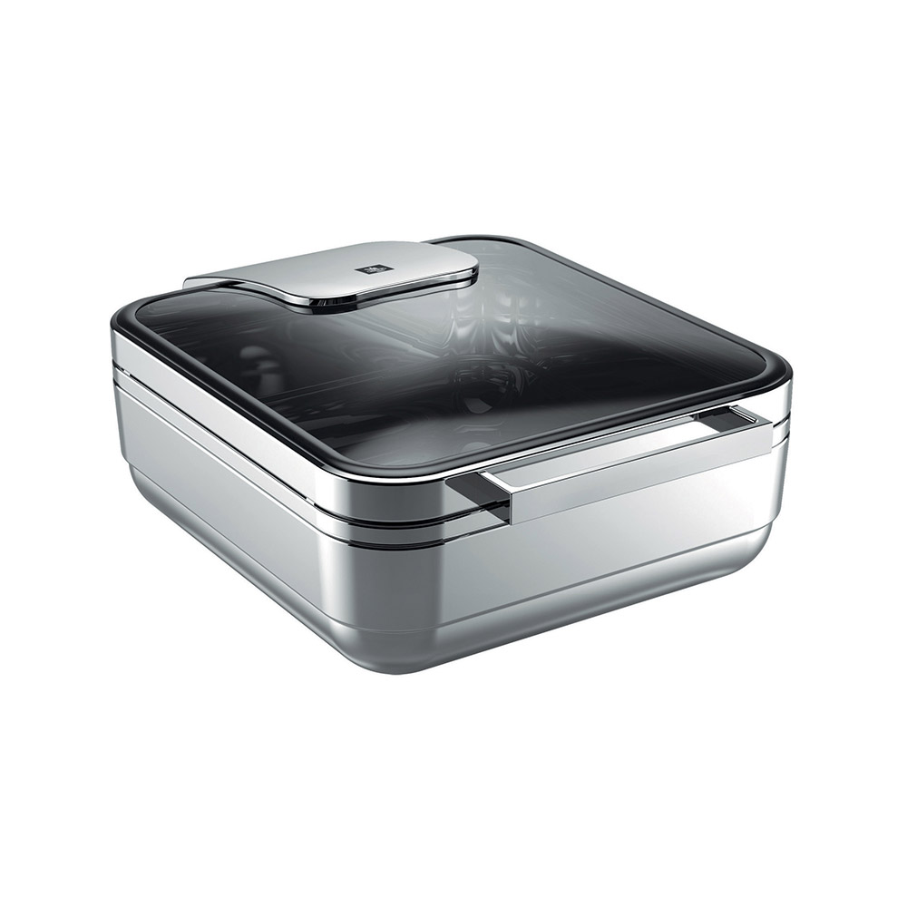 Μπεν μαρί / Chafing dish "Arte", 18/10 με γυάλινο καπάκι, GN 2/3 37x45 cm | 19 cm