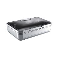 Μπεν μαρί / Chafing dish "Excellent", 18/10 με γυάλινο καπάκι για GN 1/1 58x47 cm | 19 cm