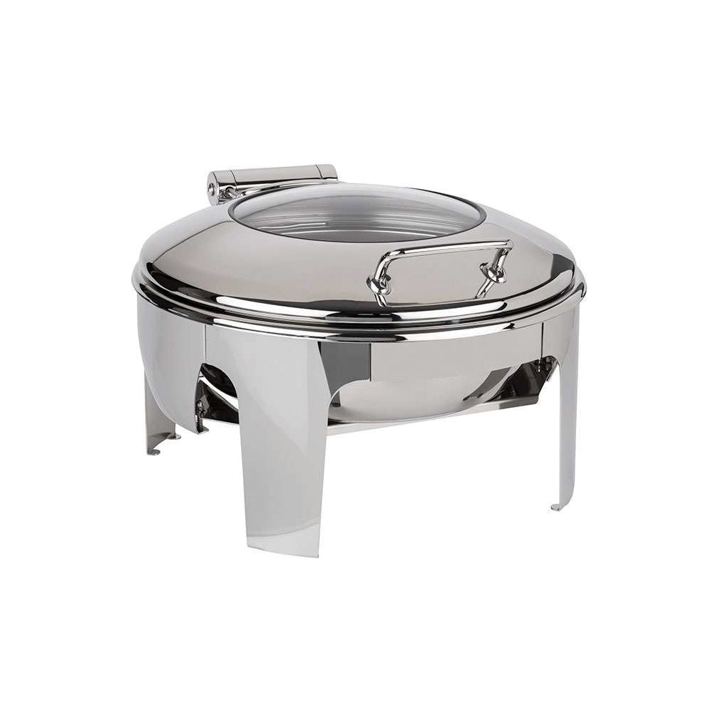 Μπεν μαρί / Chafing Dish "Easy Induction" με γυάλινο παράθυρο στο καπάκι, 6 lt46x50 cm | 30 cmδέχεται καύσιμη ύλη