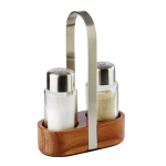 Αλατοπίπερο με ξύλινη βάση 11,5x5,5 cm | 17 cm