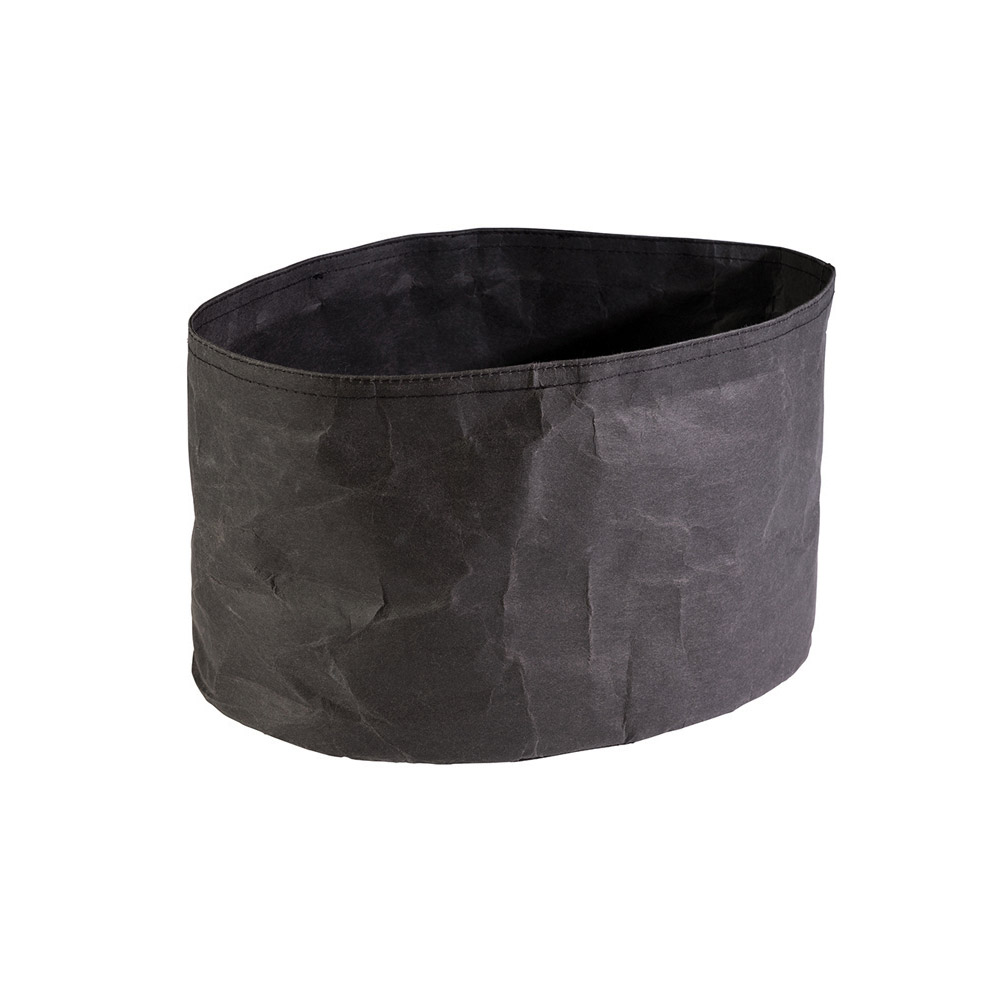 Ψωμιέρα χάρτινη πλενόμενη, οβάλ μαύρη 30x20 cm | 18 cm