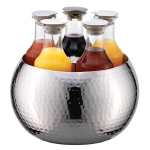 Διανεμητής χυμών 5πλος "Carafine" (5x1,2 lt) σε ανοξείδωτη βάση 35 cm | 32 cm